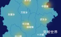 echarts龙岩市武平县geoJson地图热力图演示实例