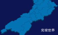 echarts龙岩市漳平市geoJson地图3d地图实例旋转动画代码演示