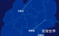 echarts宁德市寿宁县geoJson地图自定义引导线实例代码