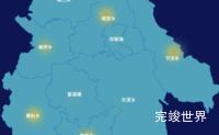 echarts宁德市柘荣县geoJson地图热力图代码演示