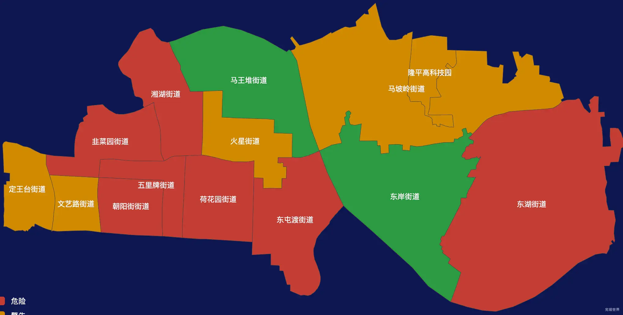 echarts长沙市芙蓉区geoJson地图点击地图插小旗