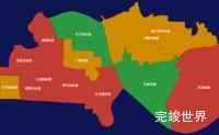 echarts长沙市芙蓉区geoJson地图点击地图插小旗实例代码