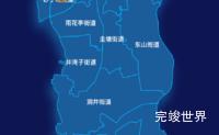 echarts长沙市雨花区geoJson地图根据经纬度显示自定义html弹窗效果实例