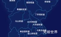 echarts长沙市望城区geoJson地图地图下钻展示效果实例
