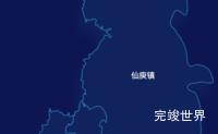 echarts株洲市荷塘区geoJson地图地图下钻展示代码演示