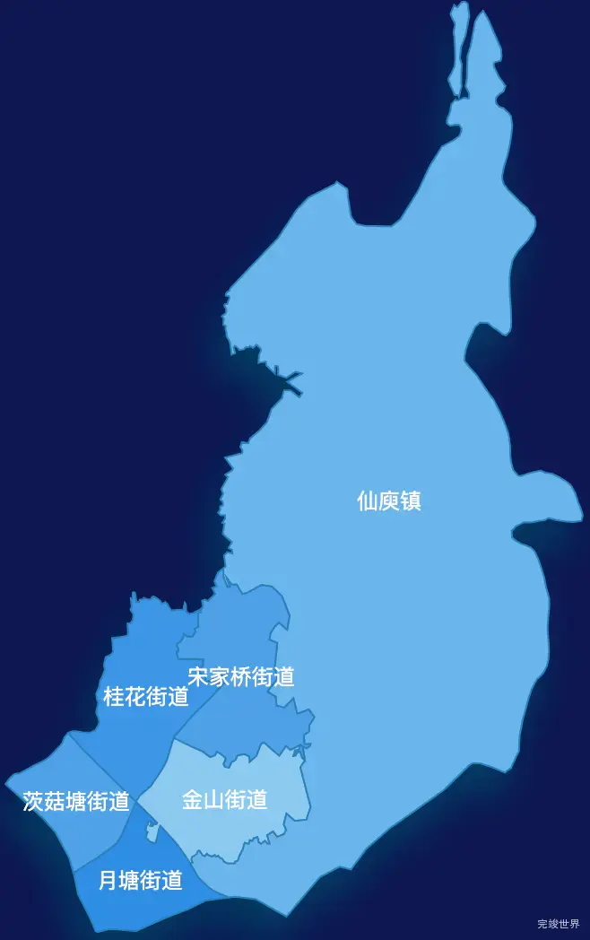 echarts株洲市荷塘区geoJson地图 tooltip轮播