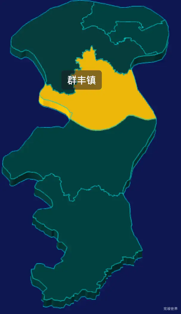 threejs株洲市天元区geoJson地图3d地图css2d标签