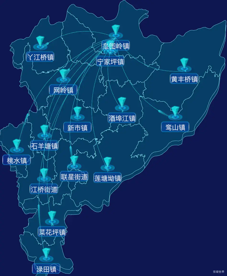 echarts株洲市攸县geoJson地图label样式自定义