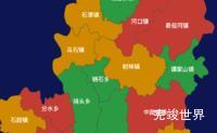 echarts湘潭市湘潭县geoJson地图tooltip自定义html效果