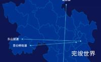 echarts湘潭市湘乡市geoJson地图自定义引导线效果实例