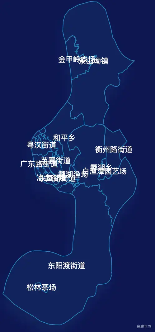 echarts衡阳市珠晖区geoJson地图点击地图获取经纬度