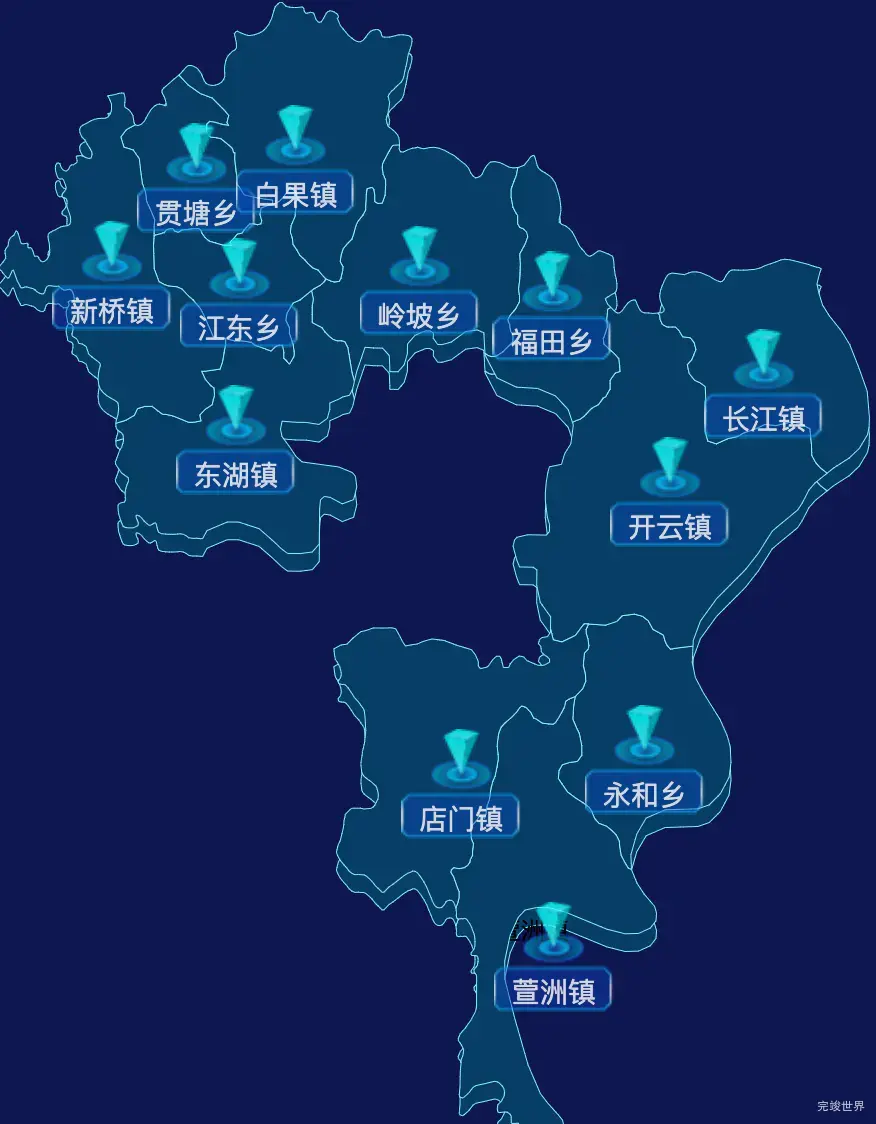 echarts衡阳市衡山县geoJson地图点击跳转到指定页面