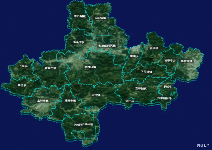 threejs邵阳市邵阳县geoJson地图3d地图css2d标签