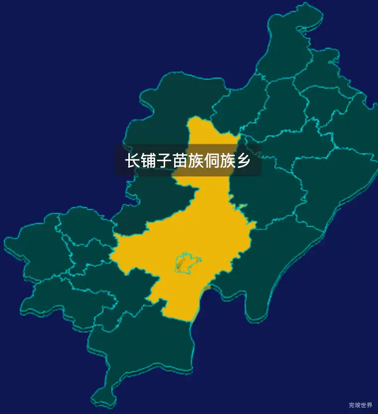 threejs邵阳市绥宁县geoJson地图3d地图