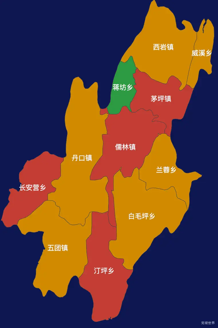 echarts邵阳市城步苗族自治县geoJson地图定义颜色