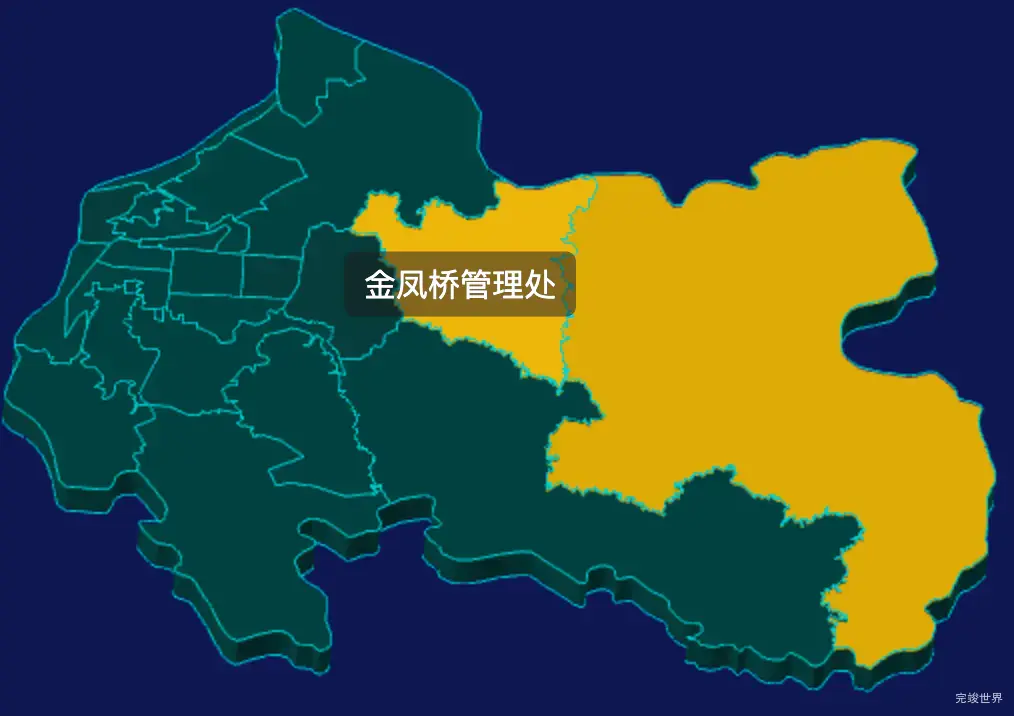 threejs岳阳市岳阳楼区geoJson地图3d地图