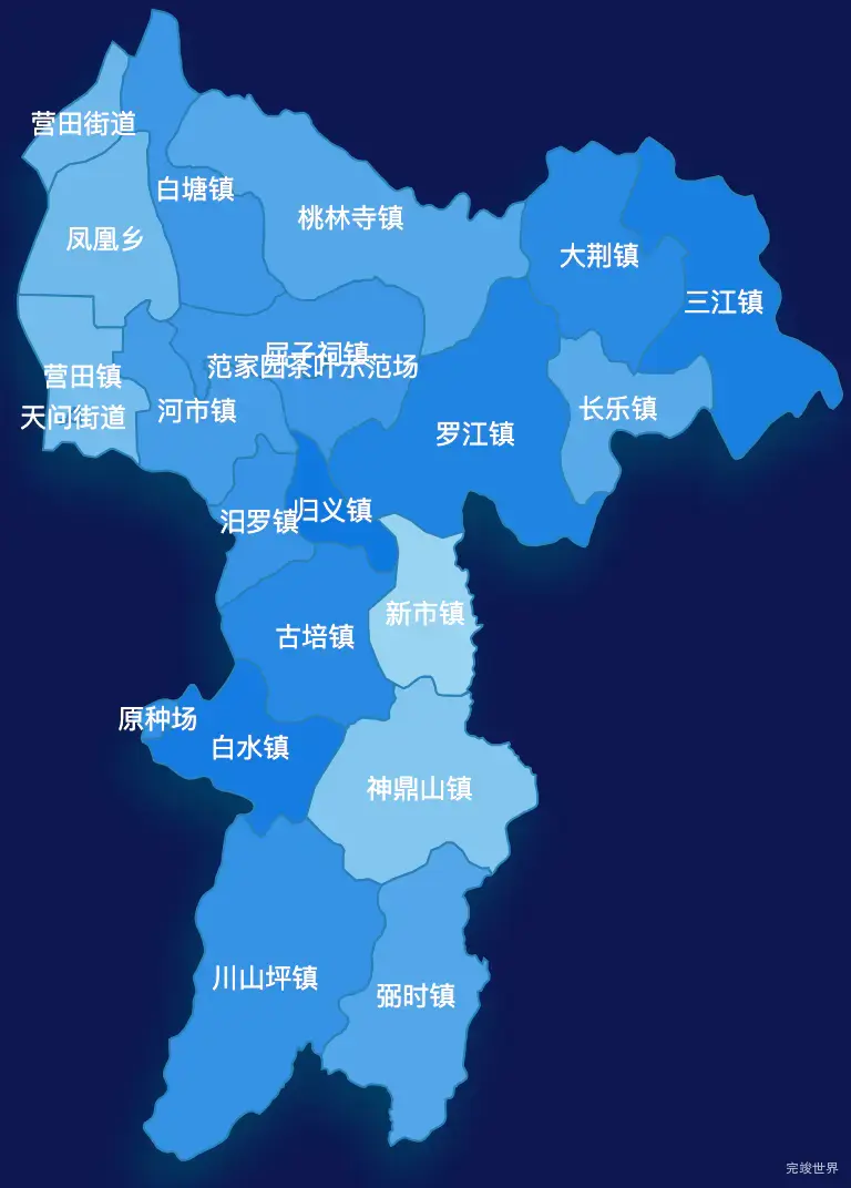 echarts岳阳市汨罗市geoJson地图 tooltip轮播