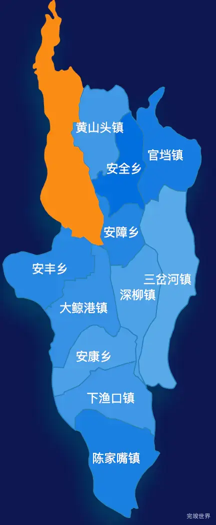 echarts常德市安乡县geoJson地图 tooltip轮播