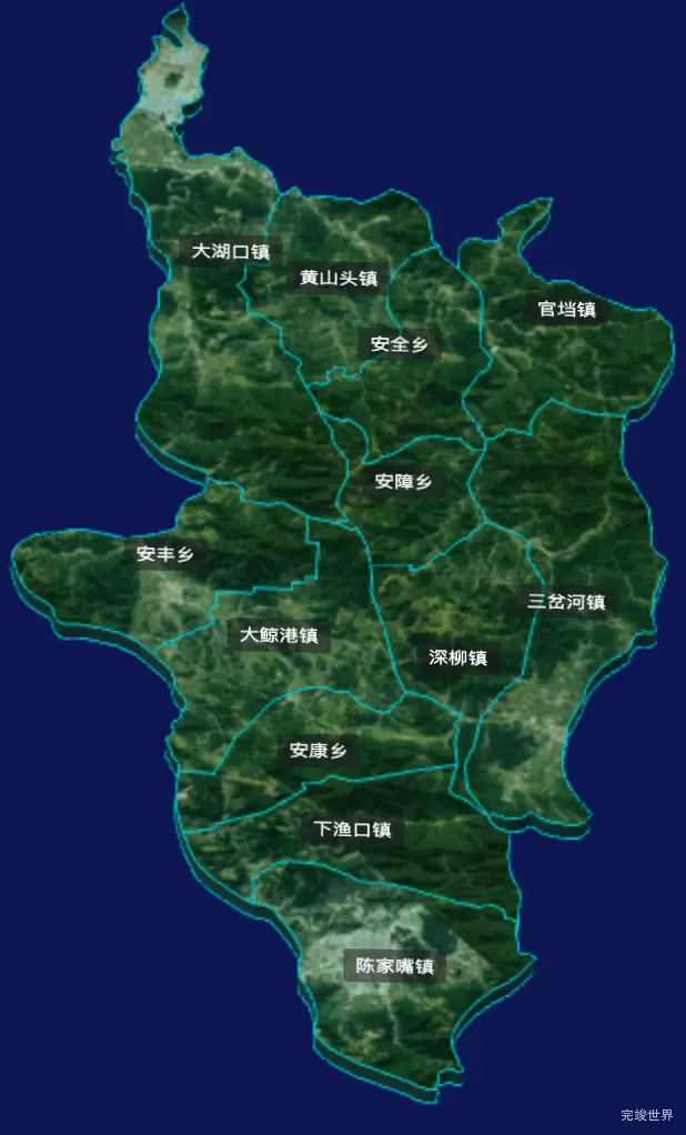 threejs常德市安乡县geoJson地图3d地图自定义贴图加CSS3D标签