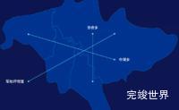 echarts张家界市武陵源区geoJson地图自定义引导线演示实例