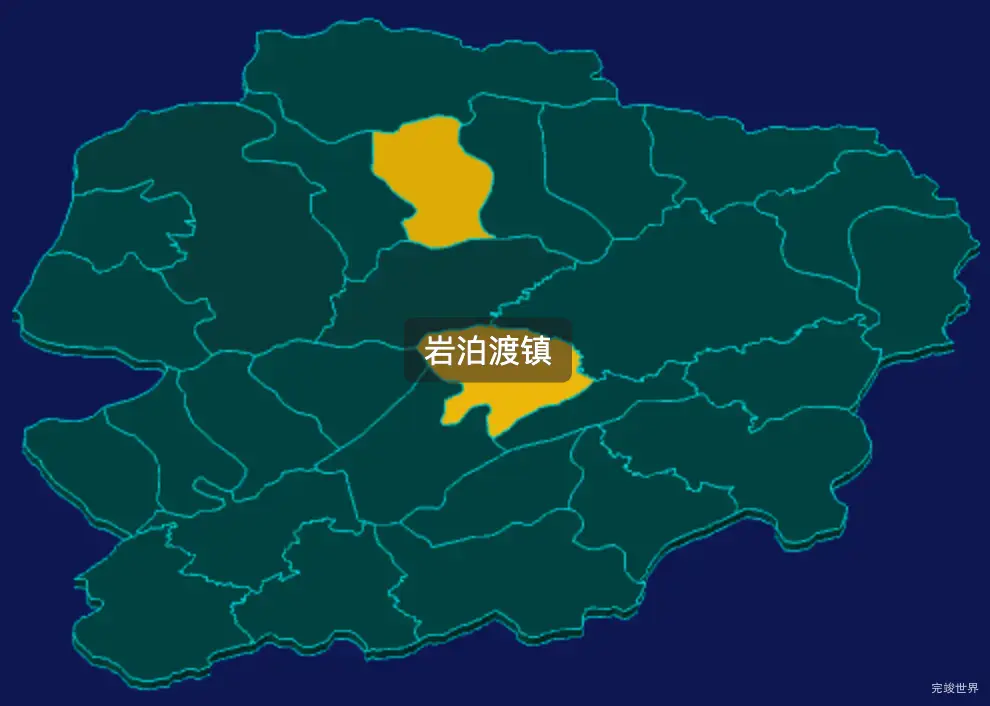 threejs张家界市慈利县geoJson地图3d地图指定区域闪烁