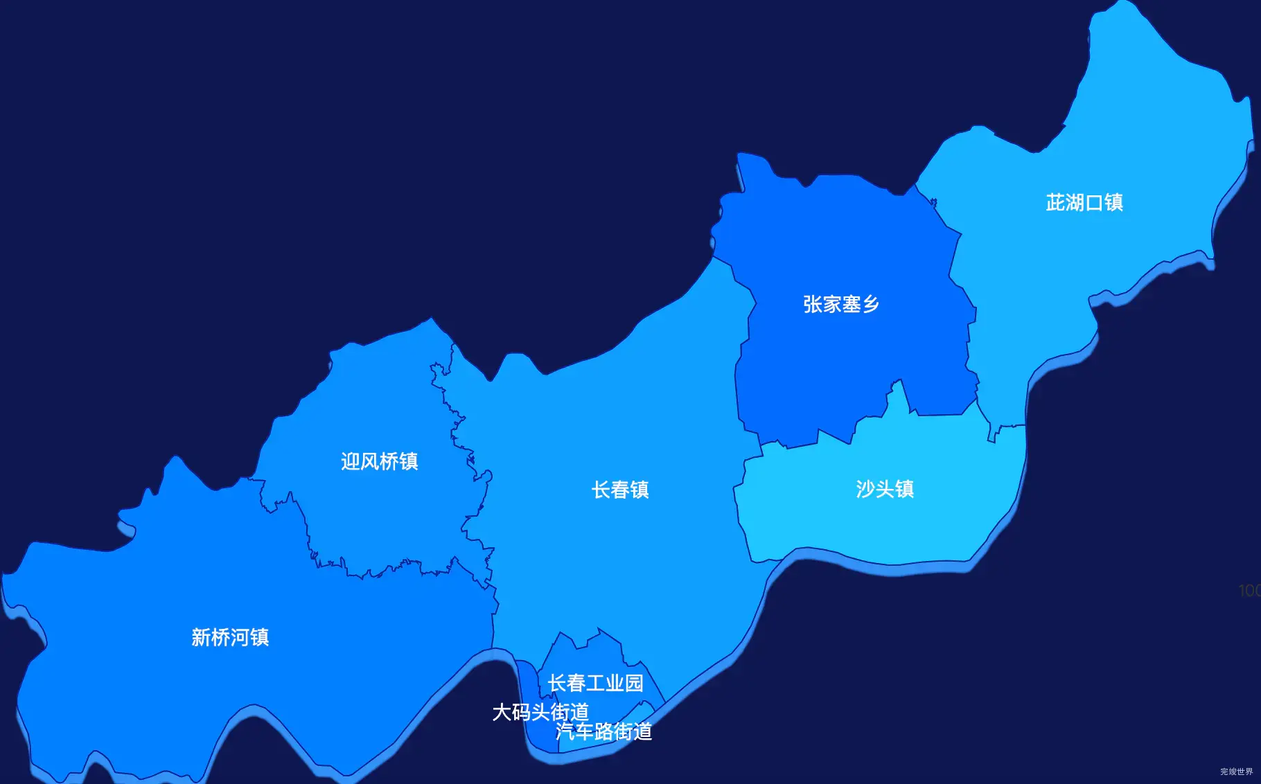 echarts益阳市资阳区geoJson地图 visualMap控制地图颜色