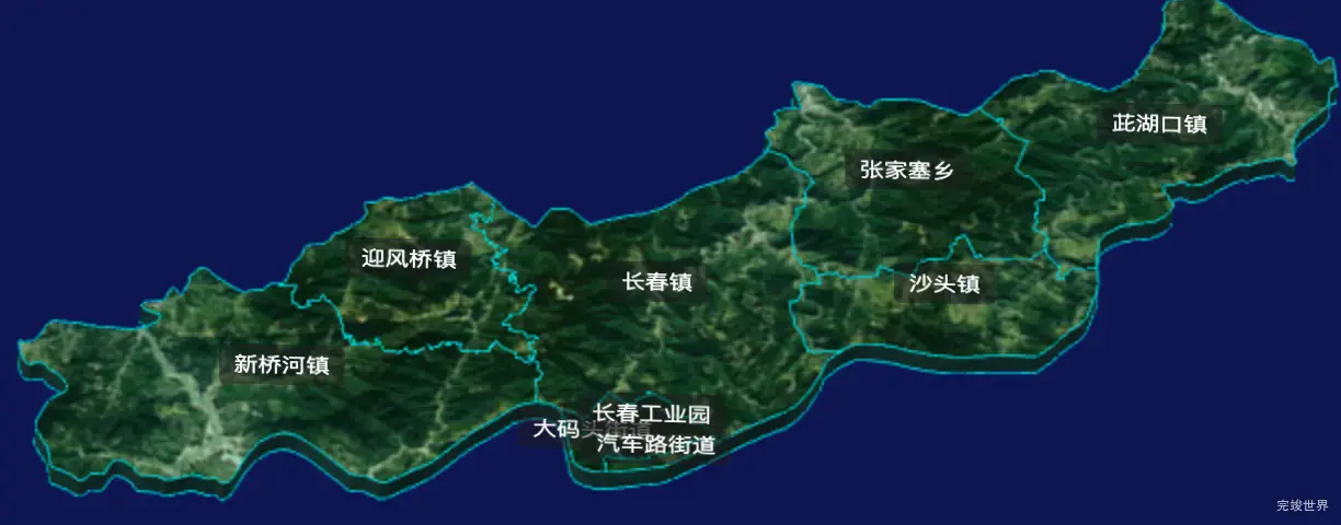 threejs益阳市资阳区geoJson地图3d地图CSS3D标签