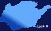 echarts益阳市赫山区geoJson地图全局颜色渐变代码演示