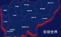echarts益阳市沅江市geoJson地图阴影效果