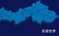 echarts郴州市永兴县geoJson地图3d地图实例旋转动画效果