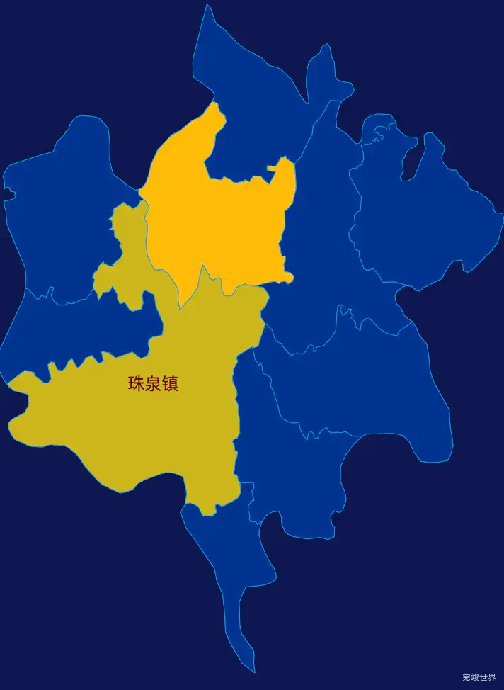 echarts郴州市嘉禾县geoJson地图区域闪烁