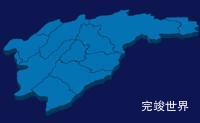 echarts郴州市桂东县geoJson地图3d地图实例旋转动画演示实例