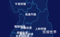 echarts永州市冷水滩区geoJson地图地图下钻展示演示实例