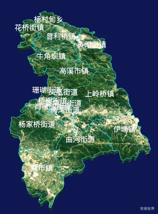 echarts永州市冷水滩区geoJson地图3d地图