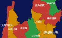 echarts永州市东安县geoJson地图自定义引导线效果