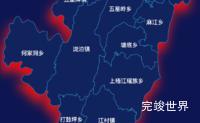 echarts永州市双牌县geoJson地图阴影代码演示
