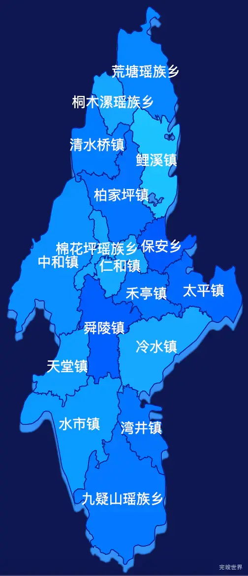 echarts永州市宁远县geoJson地图 visualMap控制地图颜色