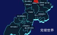 echarts永州市蓝山县geoJson地图3d地图自定义图标效果实例