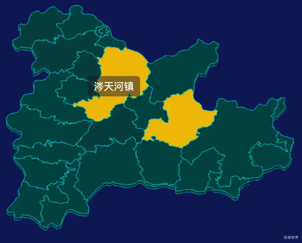 threejs永州市江华瑶族自治县geoJson地图3d地图鼠标移入显示标签并高亮