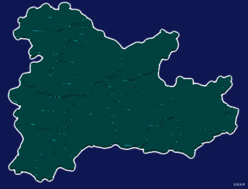 threejs永州市江华瑶族自治县geoJson地图3d地图添加描边效果