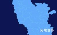 echarts永州市祁阳市geoJson地图全局颜色渐变演示实例