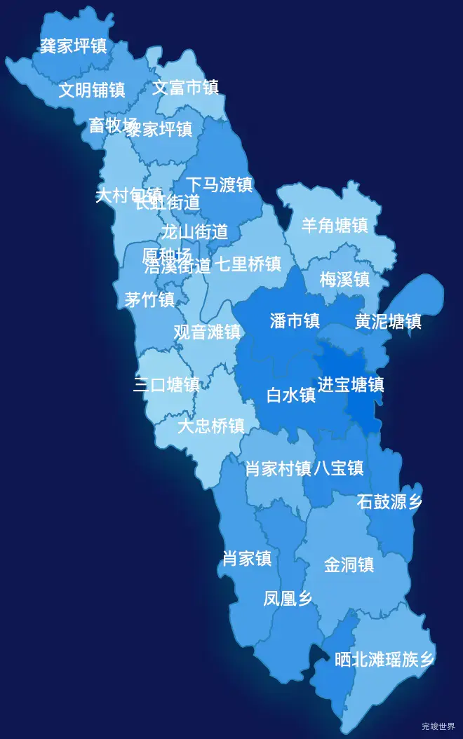 echarts永州市祁阳市geoJson地图 tooltip轮播