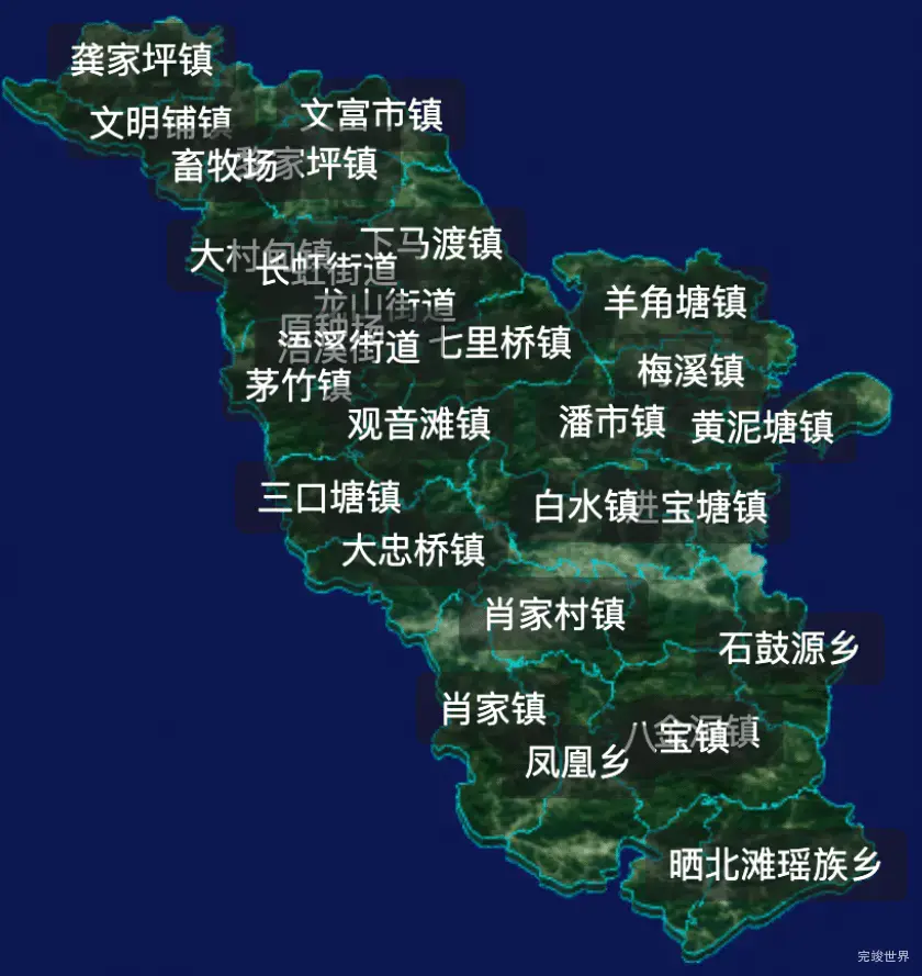 threejs永州市祁阳市geoJson地图3d地图自定义贴图加CSS2D标签