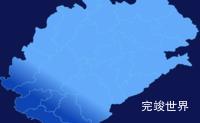 echarts怀化市沅陵县geoJson地图全局颜色渐变实例