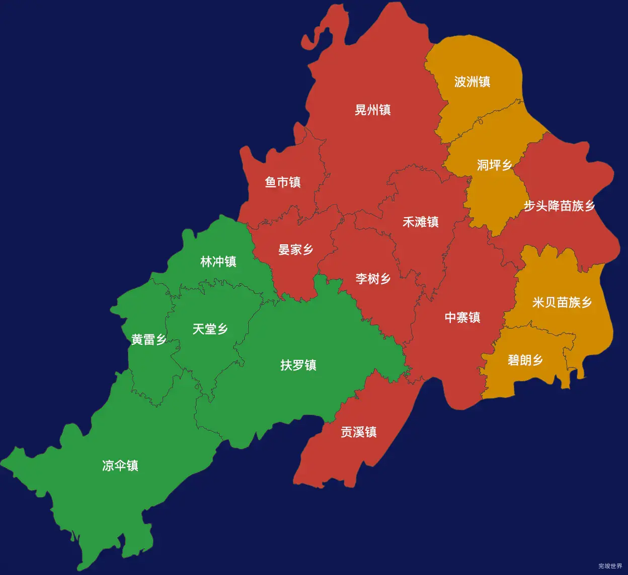 echarts怀化市新晃侗族自治县geoJson地图3d地图实例旋转动画实例代码