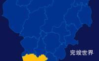 echarts怀化市芷江侗族自治县geoJson地图指定区域高亮效果