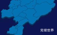 echarts怀化市通道侗族自治县geoJson地图3d地图实例旋转动画实例