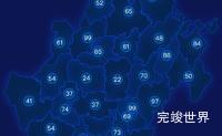 echarts娄底市新化县geoJson地图圆形波纹状气泡图演示实例