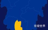 echarts湘西土家族苗族自治州古丈县geoJson地图区域闪烁代码演示