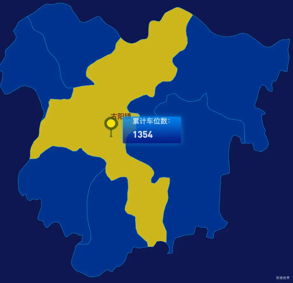 echarts湘西土家族苗族自治州古丈县geoJson地图点击地图插小旗